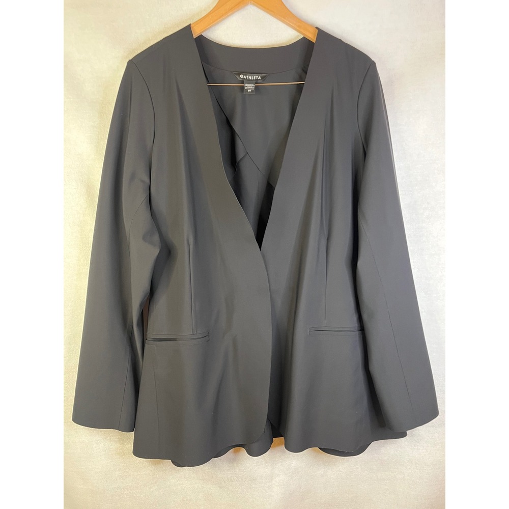 Athleta Avenue Blazer Black Sz‎ 20 NWOT
